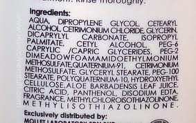 Conditioner Ingredient LIst