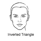 Inverted triangle face shape