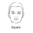 Square face shape