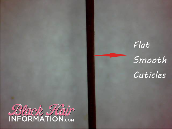 Hair flat ironed with heat protectant