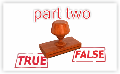 True false part two