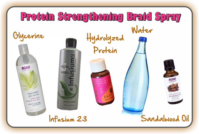 protein strengthening braid spray