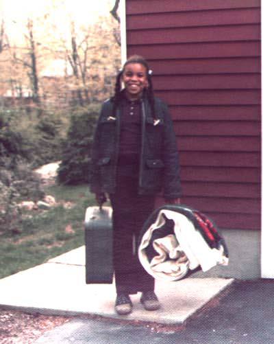 Wendy William's natural hair when she was a young girl