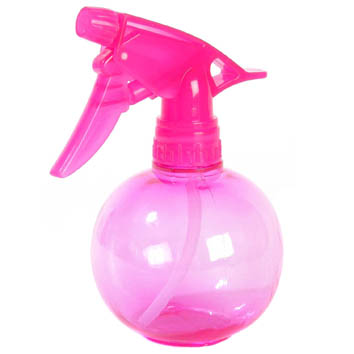 Pink spray bottle