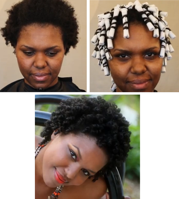 Rod Rollers on Natural Hair Tutorial