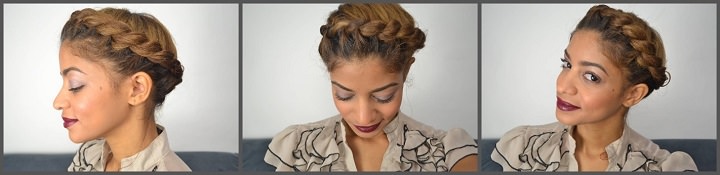 Halo updo aka crown braid