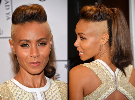 Jada Pinkett Smith with bleached shaved sides