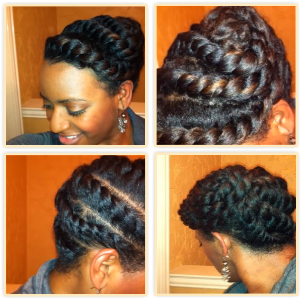 A 15 Minute Flat Twists Updo For Textured Hair