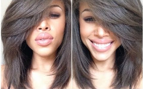 Natural hair flat iron hairstyles best sale