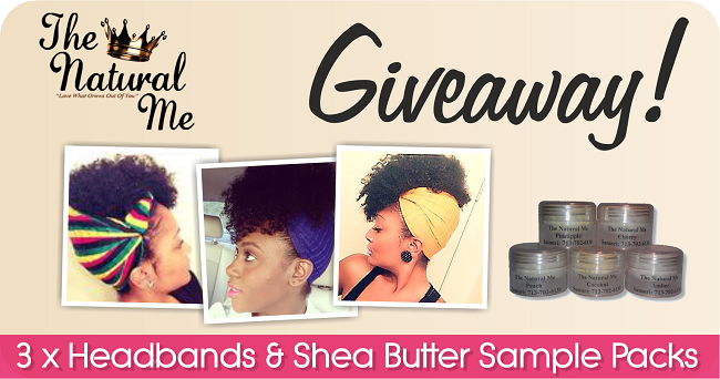 The natural me giveaway graphic