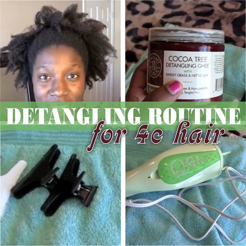 An Easy Detangling Routine For 4c Natural Hair