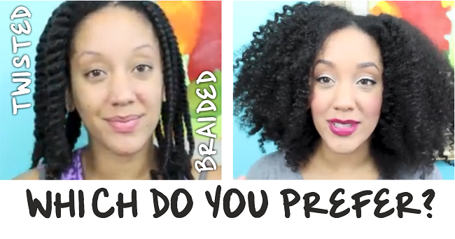 Braid Out VS Twist Out on Natural Hair