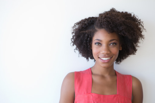 Woman with natural hair twist out