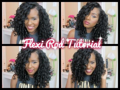 Flexi rods on 2024 natural black hair