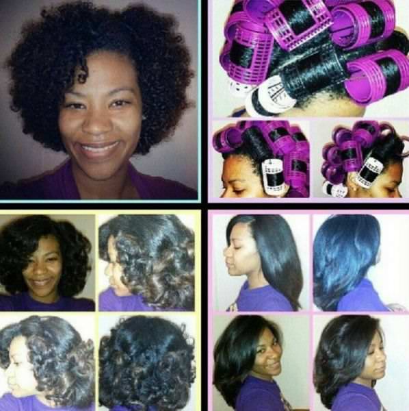 Roller Set On Natural Hair Black Hair Information