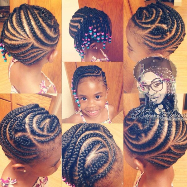 Kinetra's gorgeous braided style on her daughter @bubeultimate - Black ...