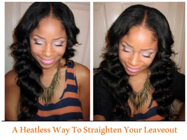 Straight natural hotsell hair without heat