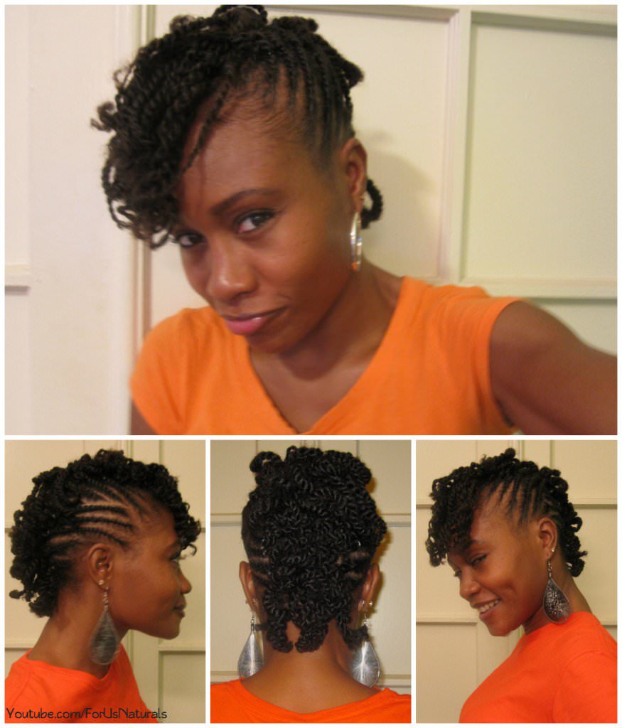Flat Twisted Curly Mohawk - Black Hair Information
