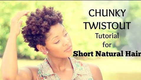 Chunky Twistout on Short Natural Hair
