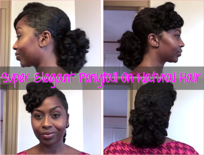 Super Elegant Ponytail On Natural Hair