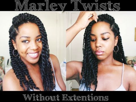 No Extension Marley Twists On Natural Hair