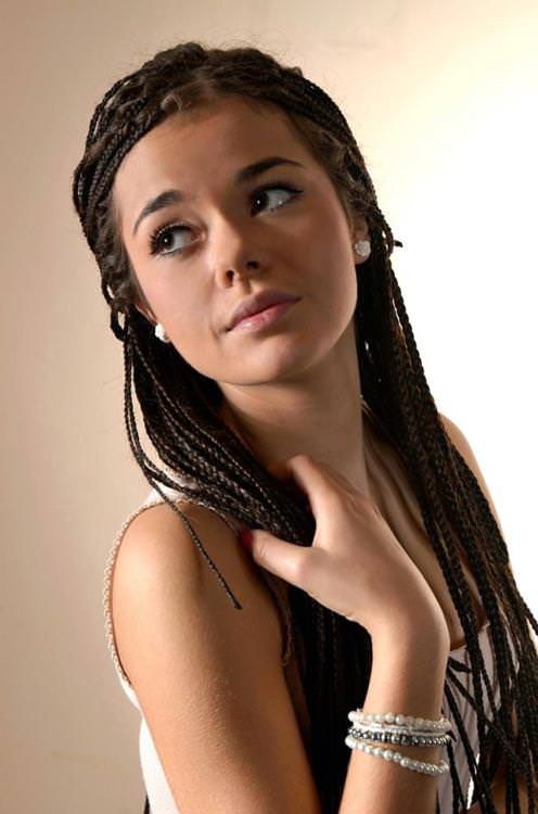 White Girls With Box Braids