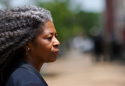 Older woman with natural hair