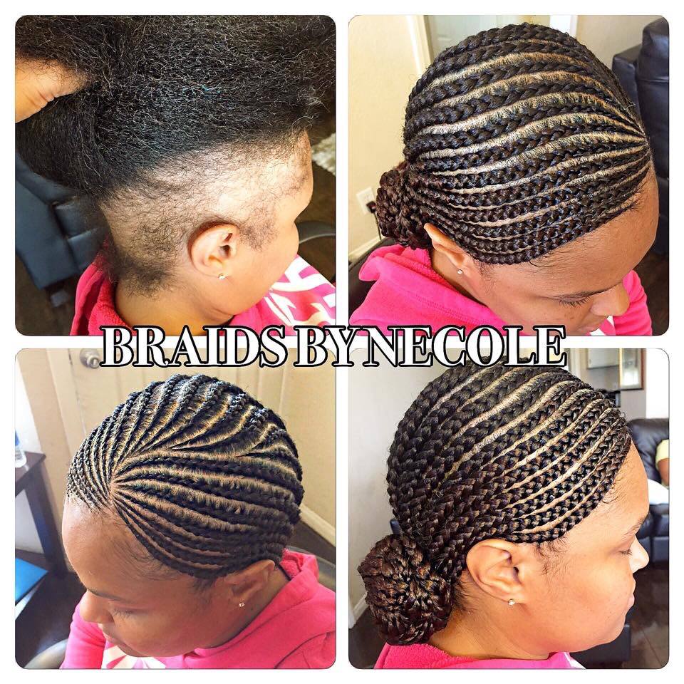 14 Extraordinary Alopecia Camouflage Cornrows By Braids By Necole ...