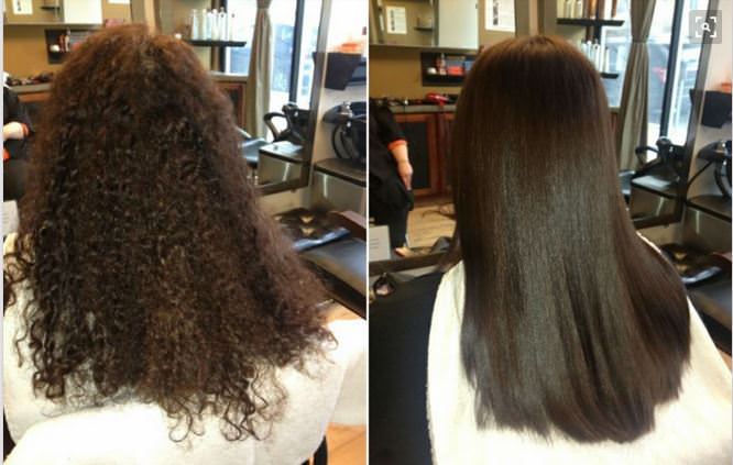 brazilian keratin treatment on relaxed hair