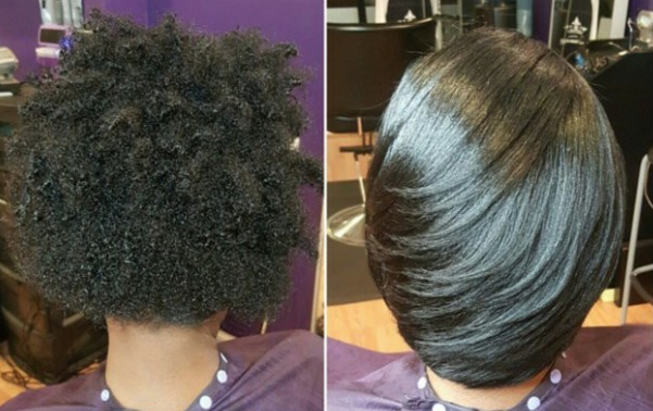 How To Get Straightened Hair Laid Like It's a Relaxer ...