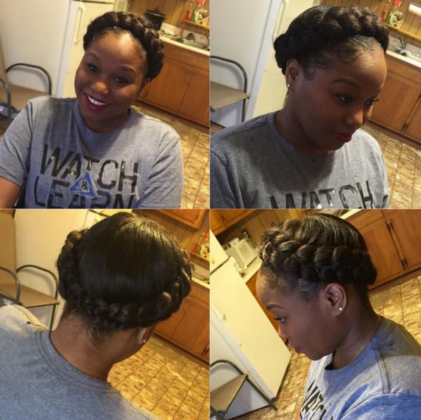 11 Crown Braid Styles Perfect For Protective Styling [Gallery] - Black Hair  Information