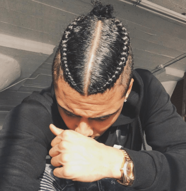 This Corn Row, Fade, Man Bun Combination Is Giving Us All The Feels ...