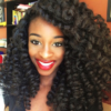 long and curly crochet braids
