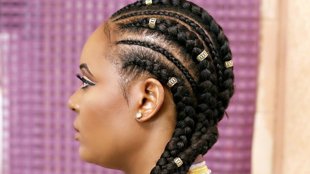 HOW TO CORNROW WITH EXTENSIONS : FEED IN BRAIDS - Black Hair Information