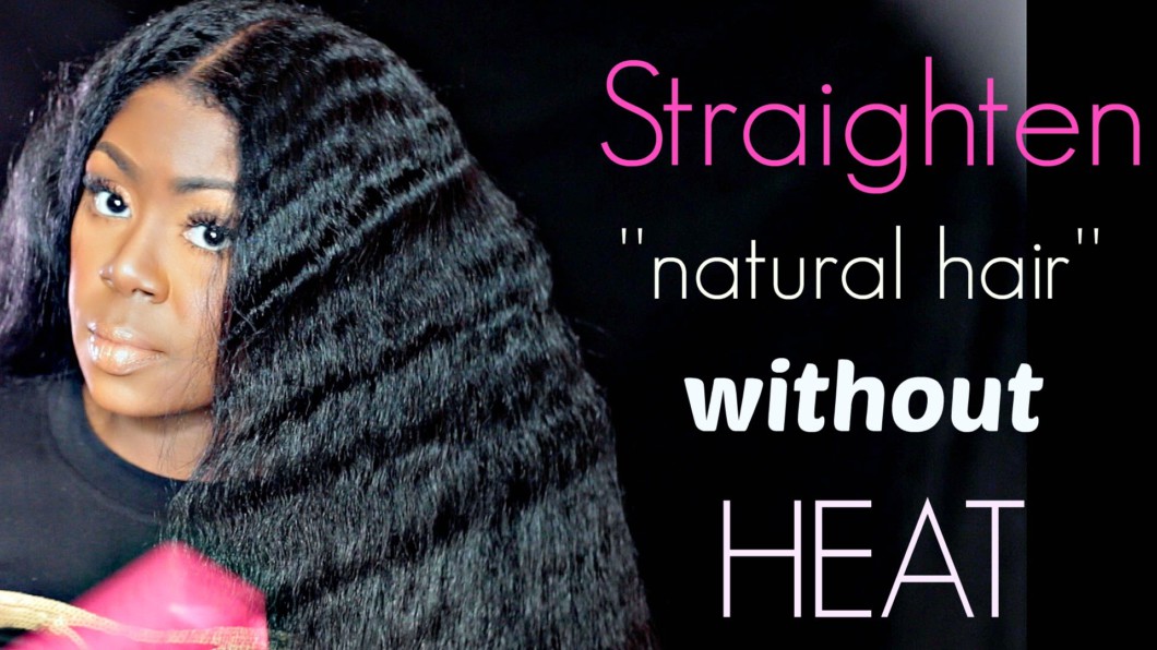 how to straighten natural hair w