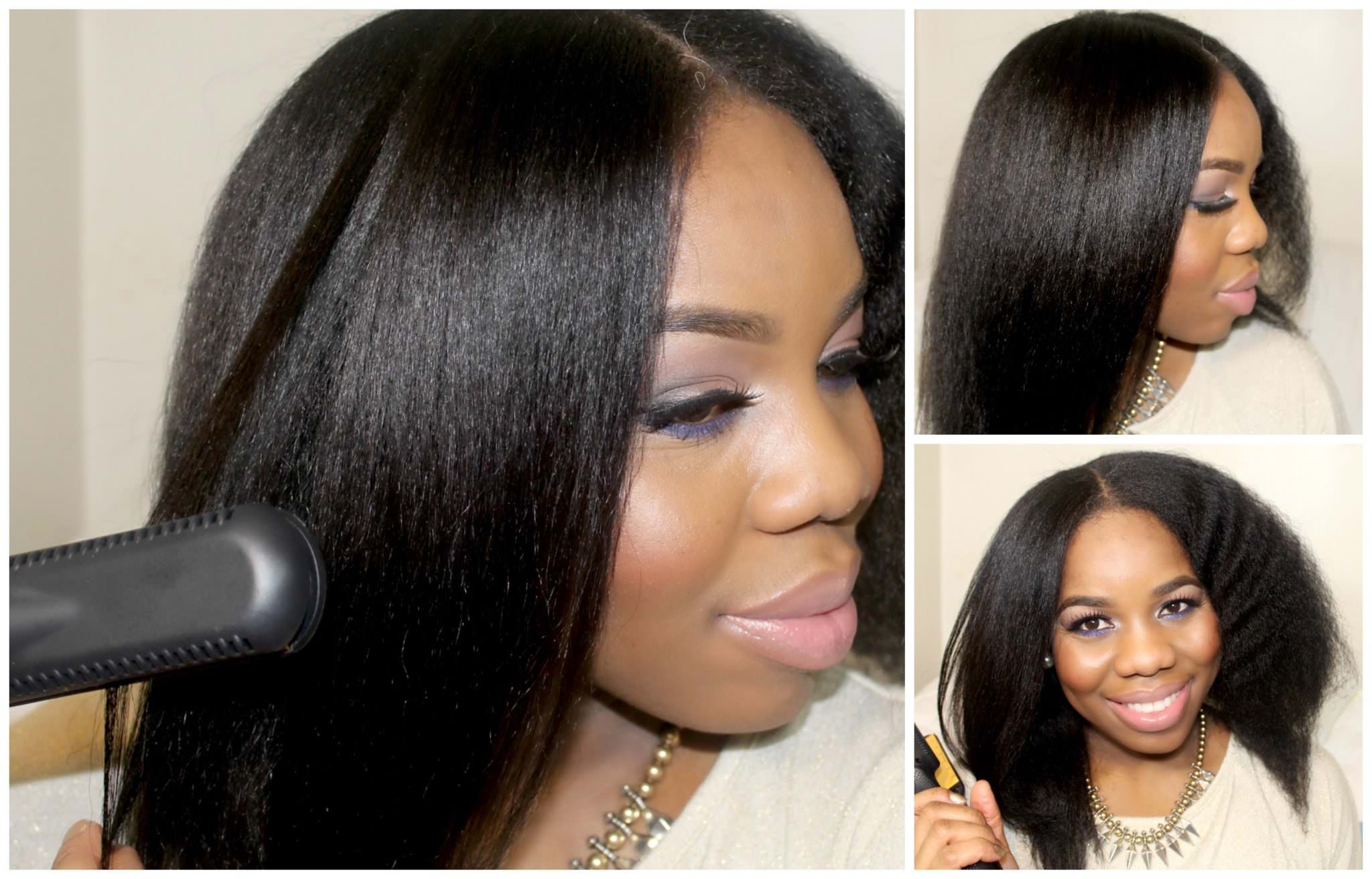 Flat iron relaxed hair hotsell