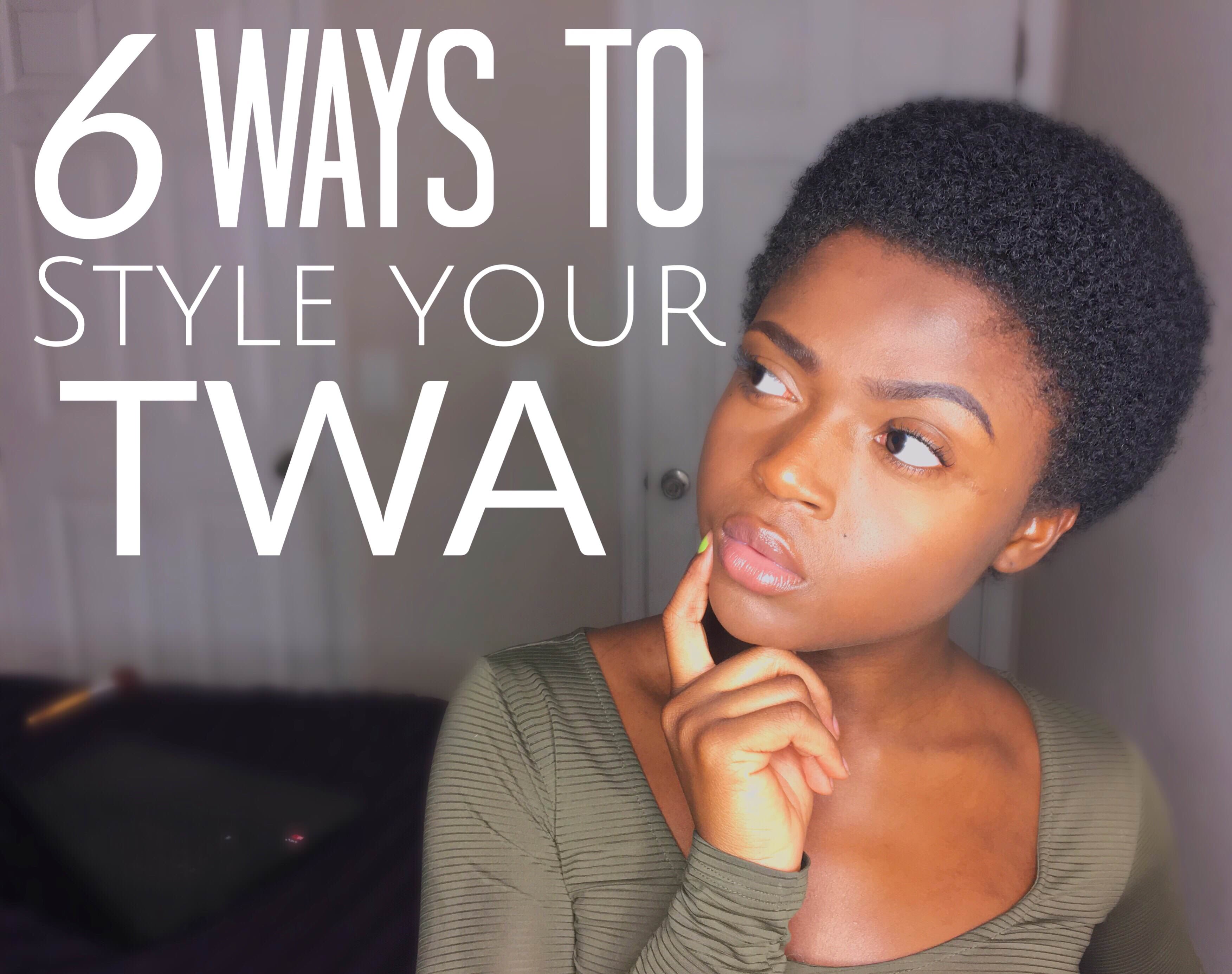 6 cute ways to style your natural twa 3c 4a 4b & 4c friendly