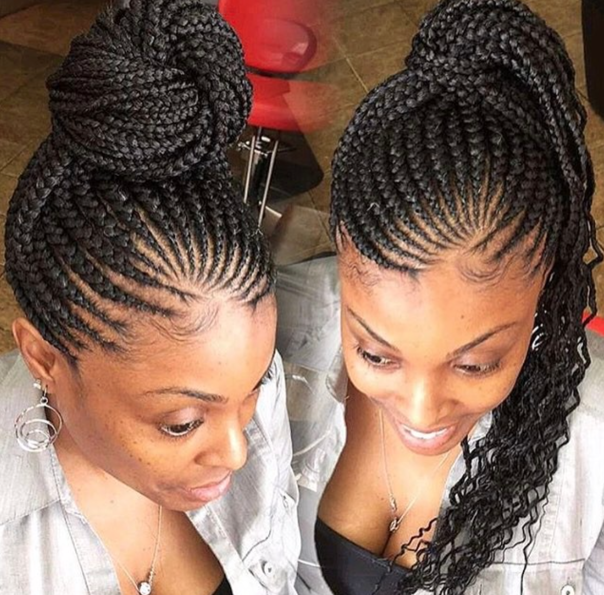 Cute braided updo by @braidsbybree876 - Black Hair Information