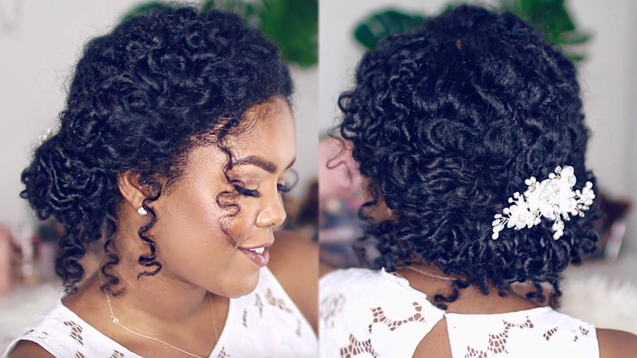 Wedding Hairstyle For Natural Curly Hair Video Black