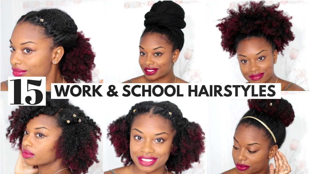 15 EASY NATURAL HAIRSTYLES FOR WORK AND BACK TO SCHOOL 