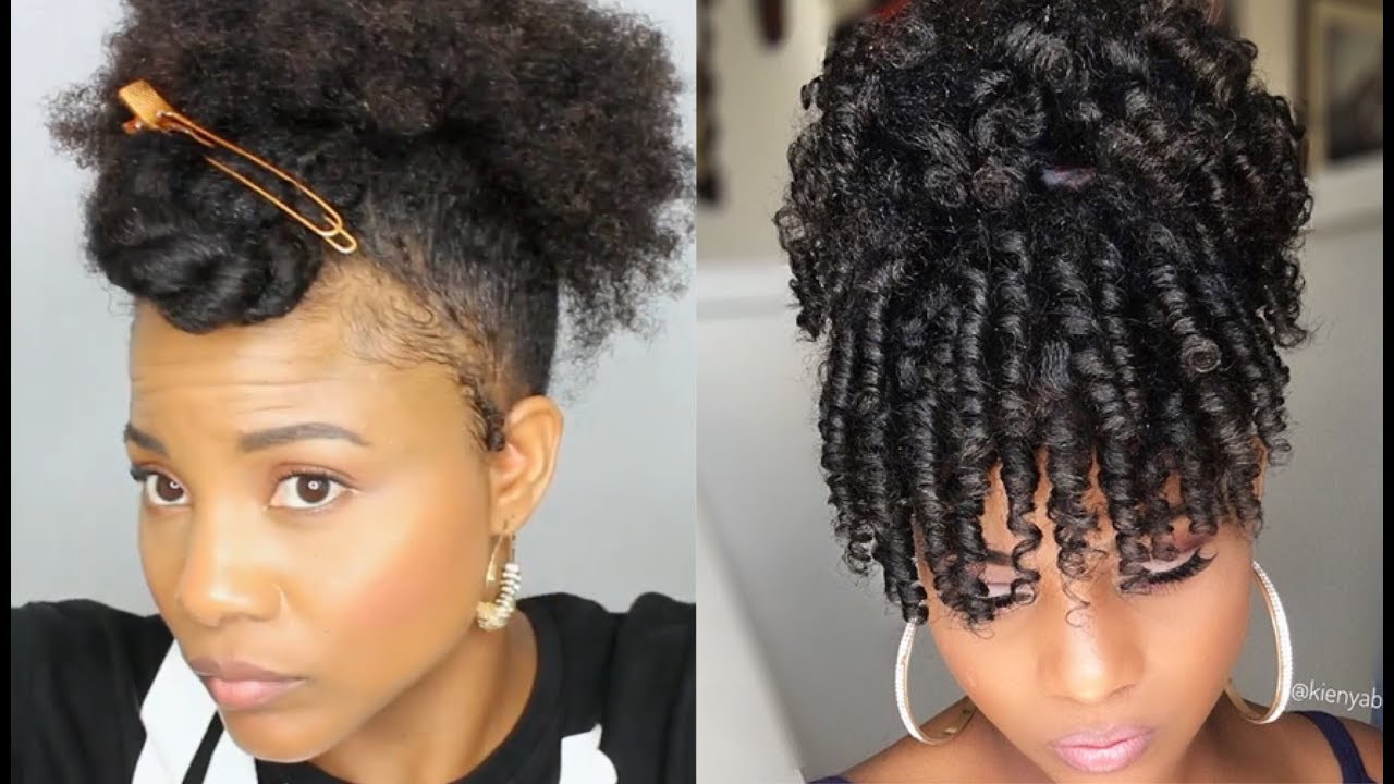 How To Curly Bangs And Puff Using Upnorth Naturals Natural Hair