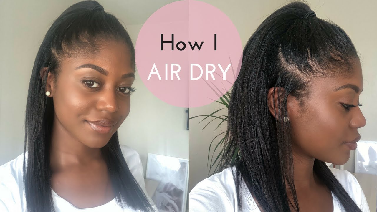 Air Drying African American Hair