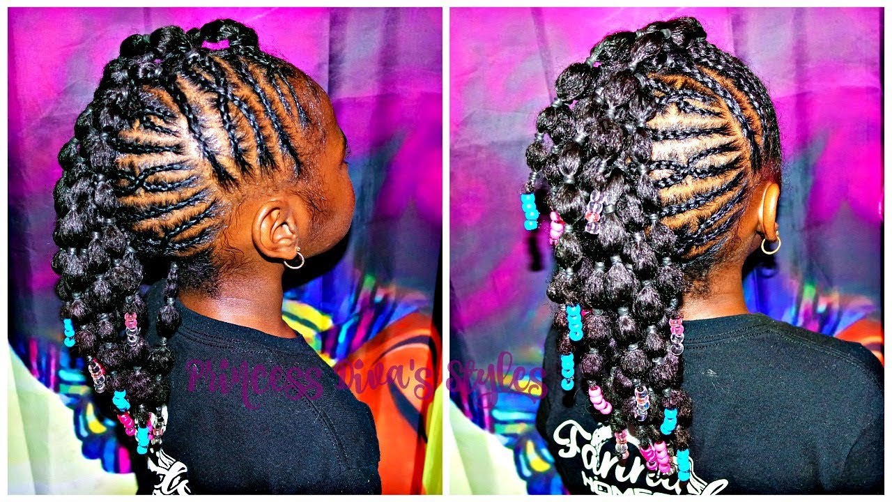 Braided Up | Mohawk With bubble Ponies | Children's ...