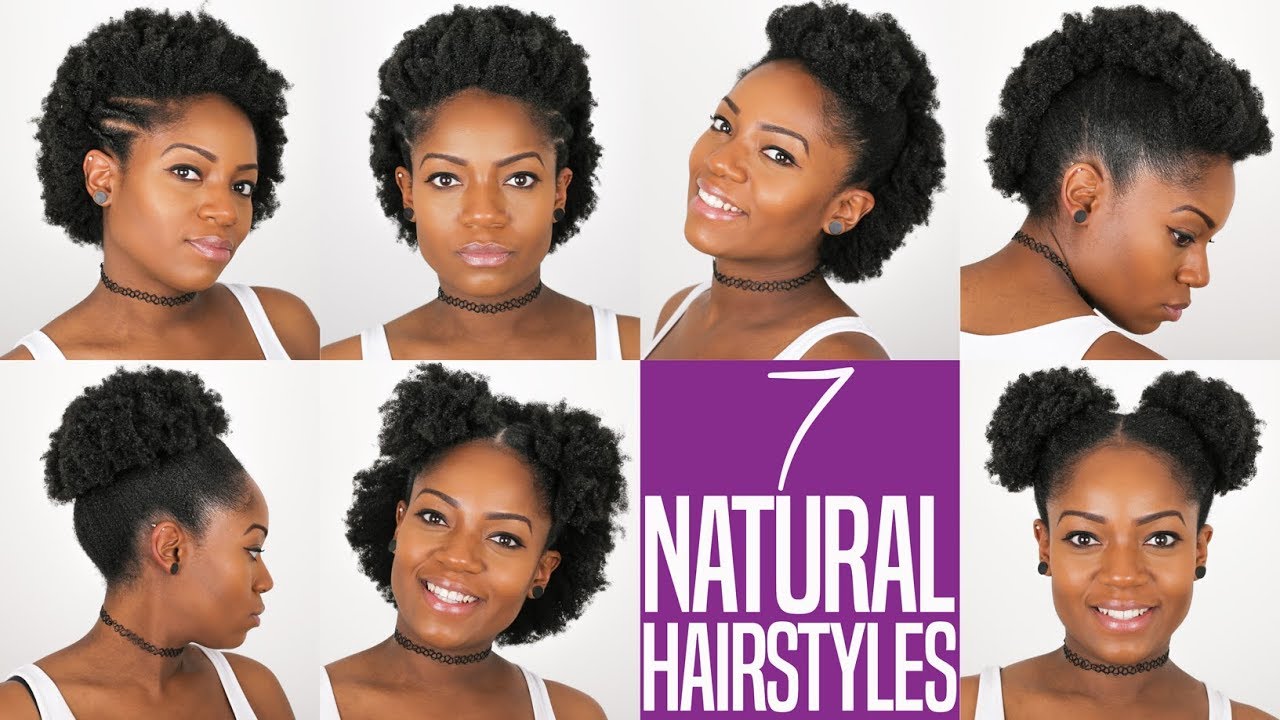 7 Natural Hairstyles For Short To Medium Length 4b C Natural