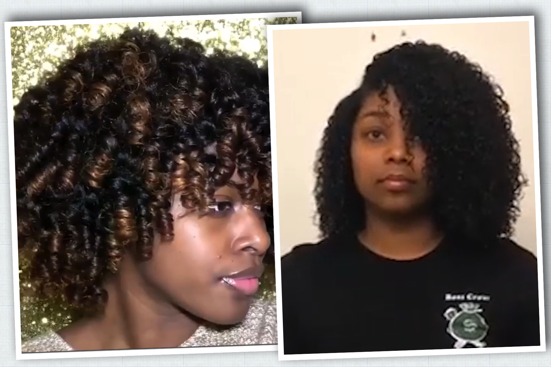 defined curly styles - twist outs, wash and go's and perm