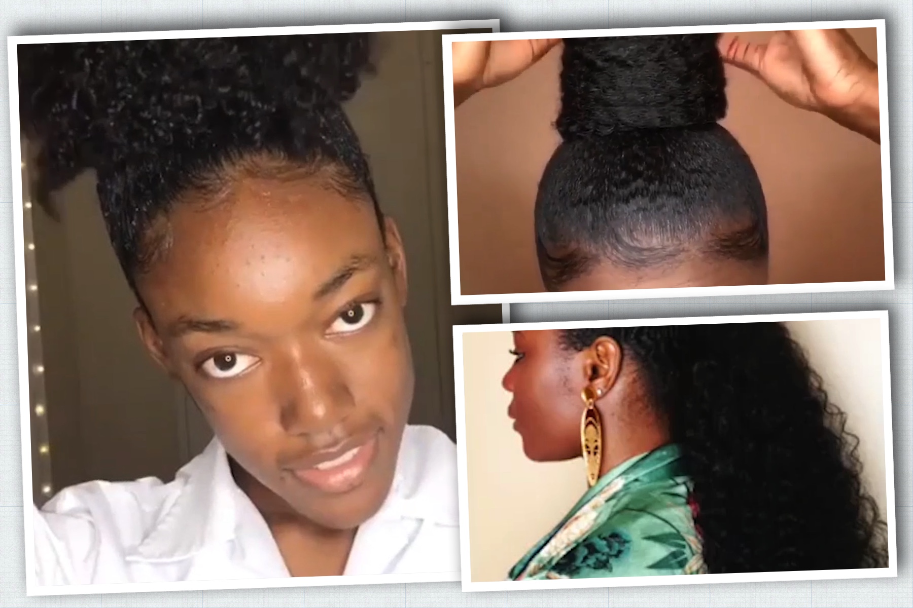 Quick And Easy Ponytails & Puff Hairstyles For Black Women - Natural Hair  [Video] - Black Hair Information