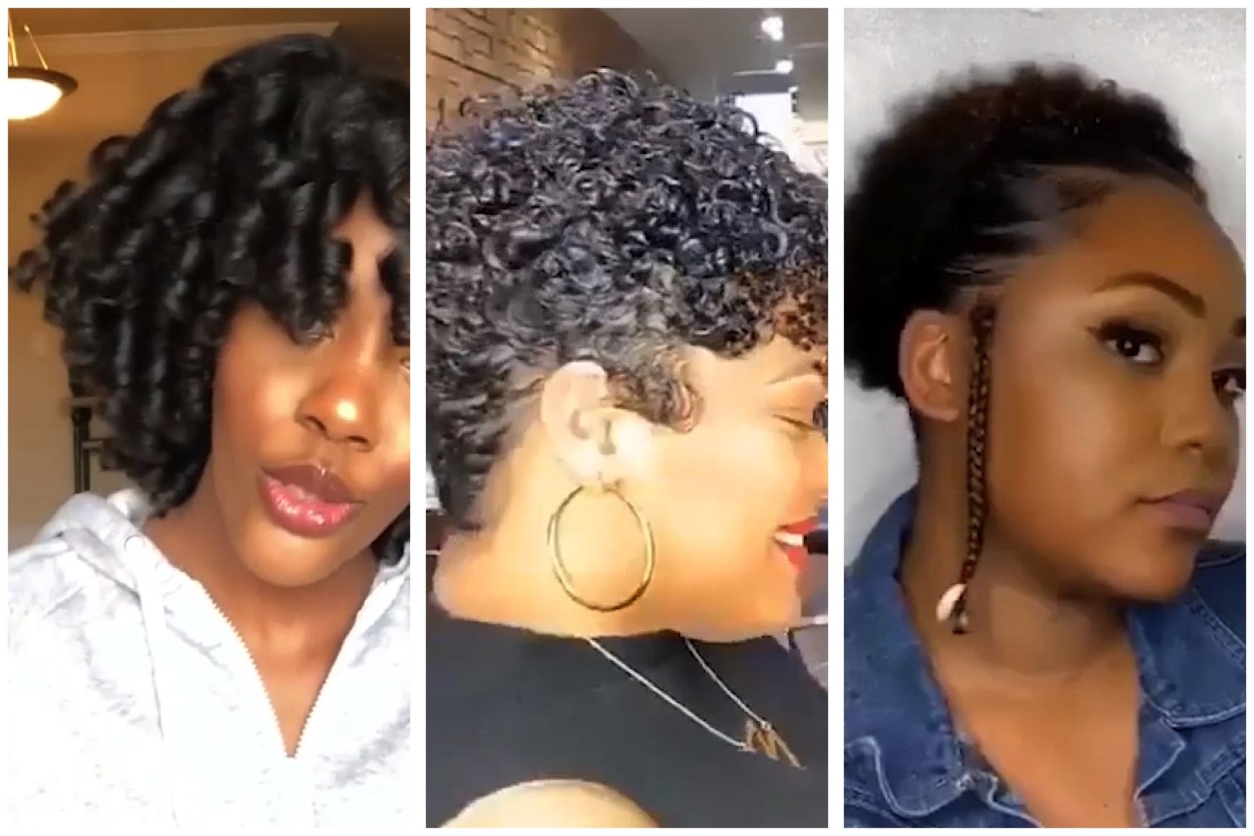 Simple Natural Hairstyles Flexi Rod Set Flat Ironing