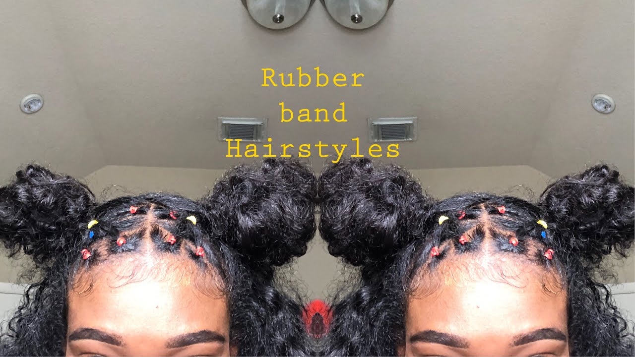 Rubber Band Hairstyles | Natural Hair Video - Black Hair ...