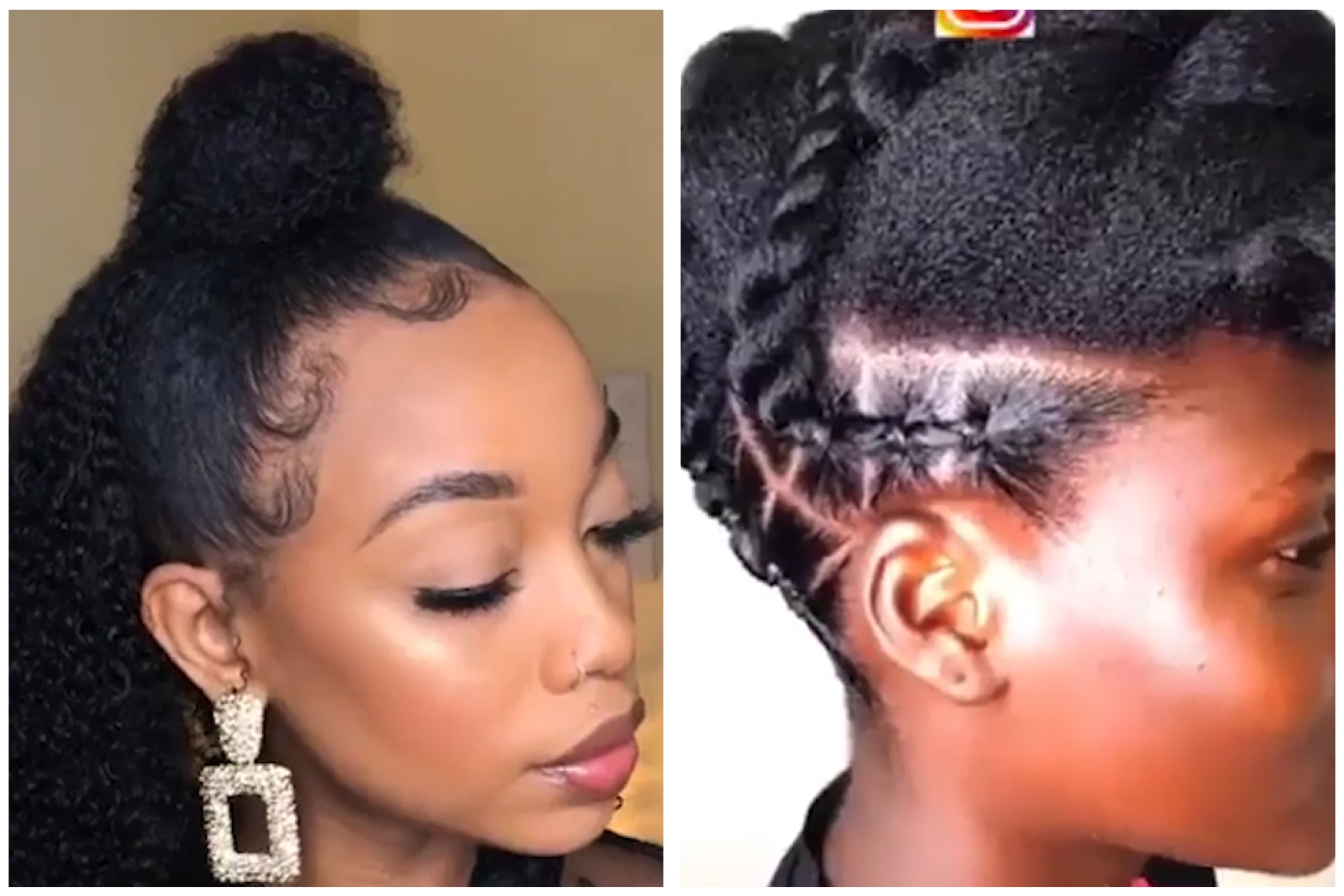 Twisted Updo, Half Up Half Down With Extensions And Other Amazing Styles  For Black Women - Black Hair Information